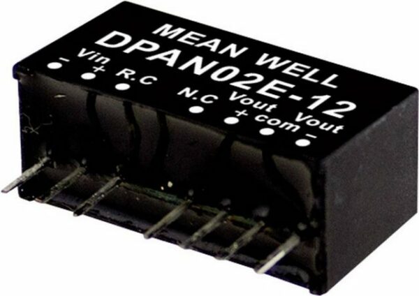 MeanWell Spannungswandler Mean Well DPAN02E-12 DC/DC-Wandlermodul 83 mA 2 W Anzahl Ausgänge: 2, (DPAN02E-12)