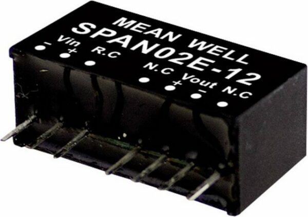 MeanWell Spannungswandler Mean Well SPAN02A-12 DC/DC-Wandlermodul 167 mA 2 W Anzahl Ausgänge:, (SPAN02A-12)