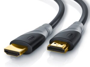 CSL HDMI-Kabel, 2.0b, HDMI Typ A (100 cm), 3fach geschirmt, Ultra HD, Full HD, 3D, High Speed mit Ethernet - 1m