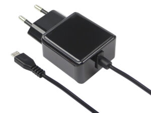 Fontastic Micro-USB-Netzteil (5 V/3,1 A) für Raspberry Pi 1, 2, 3 (Raspberry Pi 4 mit Typ-C-Adapter)