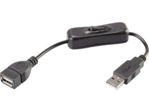 Renkforce USB-Verlängerungskabel A/A mit Ein-/Aus-Schalter USB-Kabel