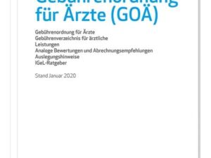 Gebührenordnung für Ärzte (GOÄ), Stand Januar 2020