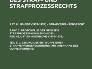 2. Lesung des Entwurfs einer Strafverfahrensordnung (mit Ausnahme des Vorverfahrens)