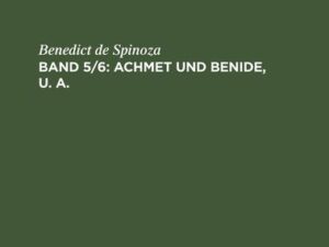 Achmet und Benide, u. a.