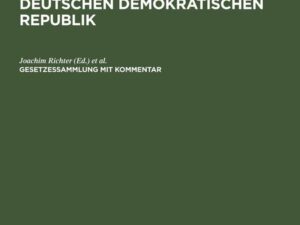 Arzneimittel- und Apothekenrecht der Deutschen Demokratischen Republik. Lieferung 1