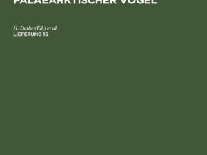 Atlas der Verbreitung palaearktischer Vögel. Lieferung 15