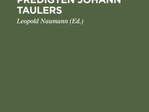 Ausgewählte Predigten Johann Taulers