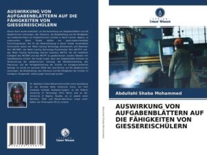 Auswirkung von Aufgabenblättern Auf die Fähigkeiten von Giessereischülern