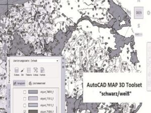 AutoCAD MAP 3D Toolset, "schwarz/weiß" (zur Information)