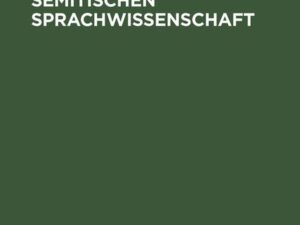 Beiträge zur semitischen Sprachwissenschaft