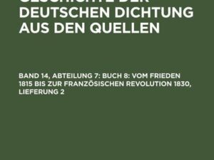 Buch 8: Vom Frieden 1815 bis zur französischen Revolution 1830, Lieferung 2