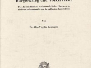 Bürgerkrieg und Völkerrecht.