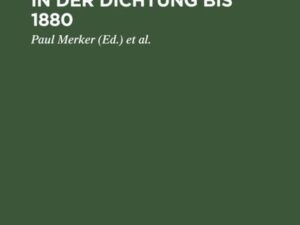 Das Vater-Sohn-Motiv in der Dichtung bis 1880