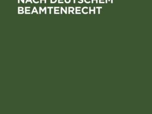 Der Wartestand nach deutschem Beamtenrecht