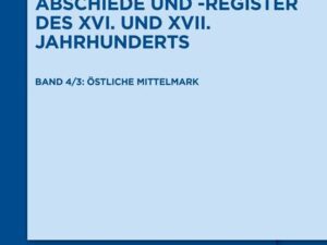 Die Brandenburgischen Kirchenvisitations-Abschiede und -Register... / Die Mittelmark / Teil 3: Östliche Mittelmark