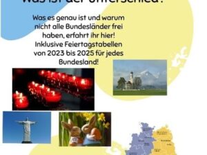 Die gesetzlichen und nicht gesetzlichen Feiertage! Was ist der Unterschied zwischen den 16 Bundesländern?