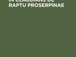 Die Göttergestalten in Claudians De raptu Proserpinae