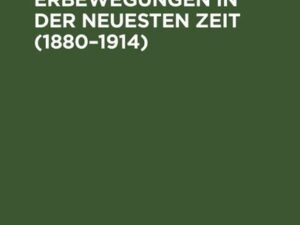 Die jüdischen Wanderbewegungen in der neuesten Zeit (1880–1914)