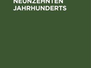 Die Musik des neunzehnten Jahrhunderts