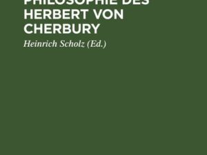 Die Religionsphilosophie des Herbert von Cherbury