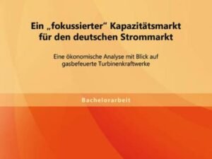 Ein "fokussierter" Kapazitätsmarkt für den deutschen Strommarkt: Eine ökonomische Analyse mit Blick auf gasbefeuerte Turbinenkraftwerke