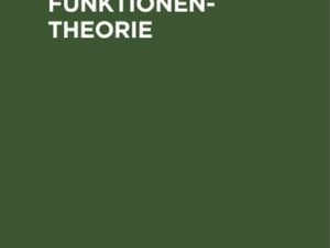 Elemente der Funktionentheorie