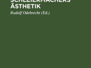 Friedrich Schleiermachers Ästhetik