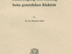 Gefahrtragung und Haftung beim gesetzlichen Rücktritt.