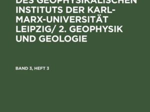 Geophysik und Geologie. Band 3, Heft 3