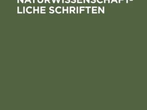 Georg Büchners naturwissenschaftliche Schriften