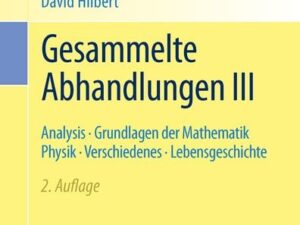 Gesammelte Abhandlungen III