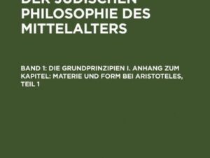 Geschichte der jüdischen Philosophie des Mittelalters