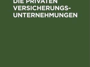 Gesetz, über die privaten Versicherungsunternehmungen