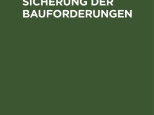 Gesetz über die Sicherung der Bauforderungen