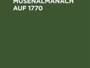 Göttinger Musenalmanach auf 1770