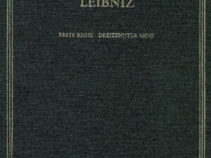 Gottfried Wilhelm Leibniz: Sämtliche Schriften und Briefe. Allgemeiner... / August 1696 - April 1697