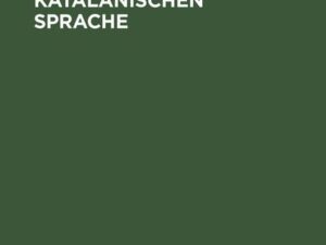 Grammatik der katalanischen Sprache