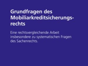 Grundfragen des Mobiliarkreditsicherungsrechts