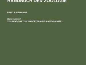 Handbook of Zoology / Handbuch der Zoologie. Arthropoda. Insecta / Homoptera (Pflanzensauger)