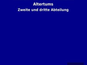 Handbuch der Geschichte des Altertums