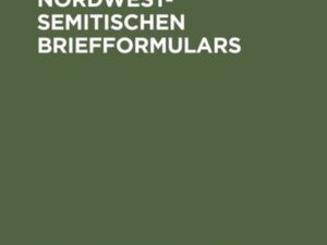 Handbuch des nordwestsemitischen Briefformulars