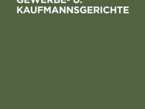 Handbuch für Gewerbe- u. Kaufmannsgerichte