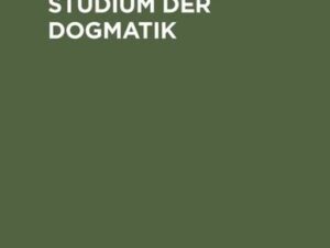 Hilfsbuch zum Studium der Dogmatik