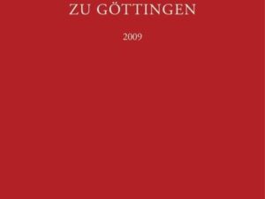 Jahrbuch der Göttinger Akademie der Wissenschaften / 2009