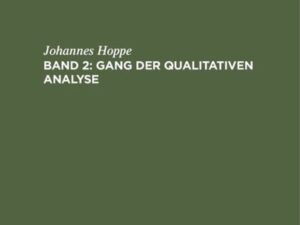 Johannes Hoppe: Analytische Chemie / Gang der qualitativen Analyse