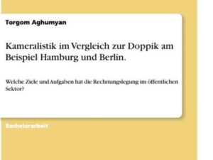 Kameralistik im Vergleich zur Doppik am Beispiel Hamburg und Berlin.