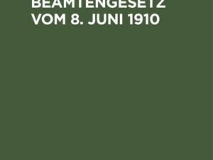 Kolonialbeamtengesetz vom 8. Juni 1910