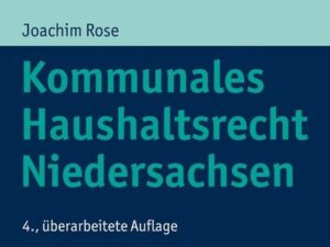 Kommunales Haushaltsrecht Niedersachsen