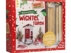 Kreativ-Set Weihnachtliche Wichteltüren. Anleitungsbuch + Material. Set zum Buch