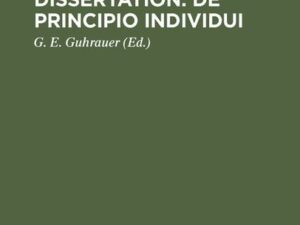 Leibnitz's Dissertation: De principio individui